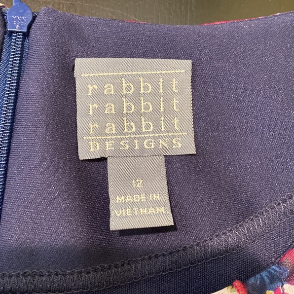 Rabbit Rabbit Rabbit Designs Floral Sleeveless Dress, Size 12 - Picture 7 of 8